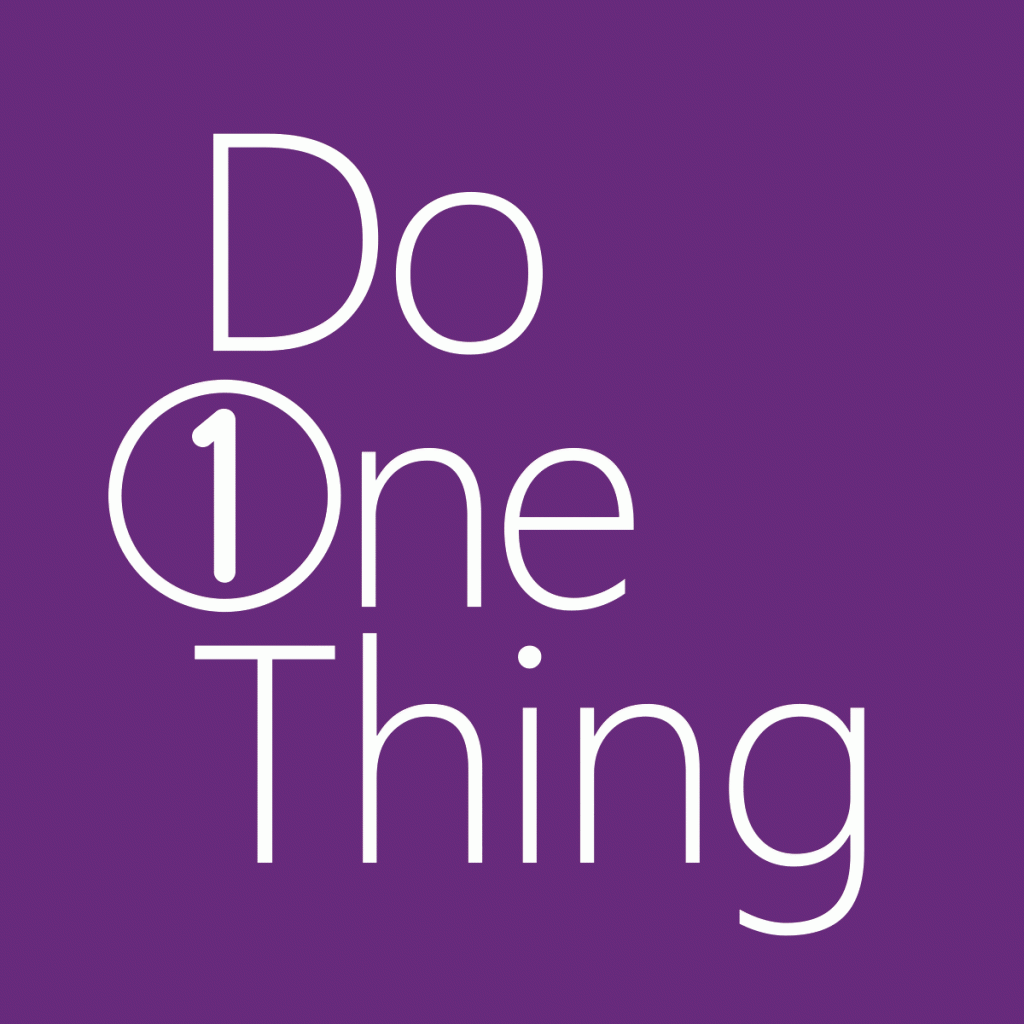 Do One Thing - Back to school