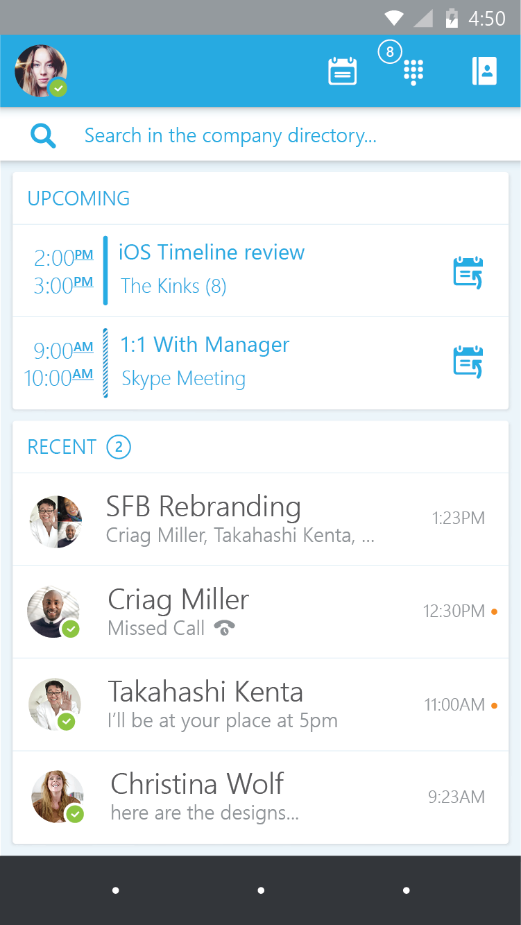 Skype for Business apps for iOS and Android 01