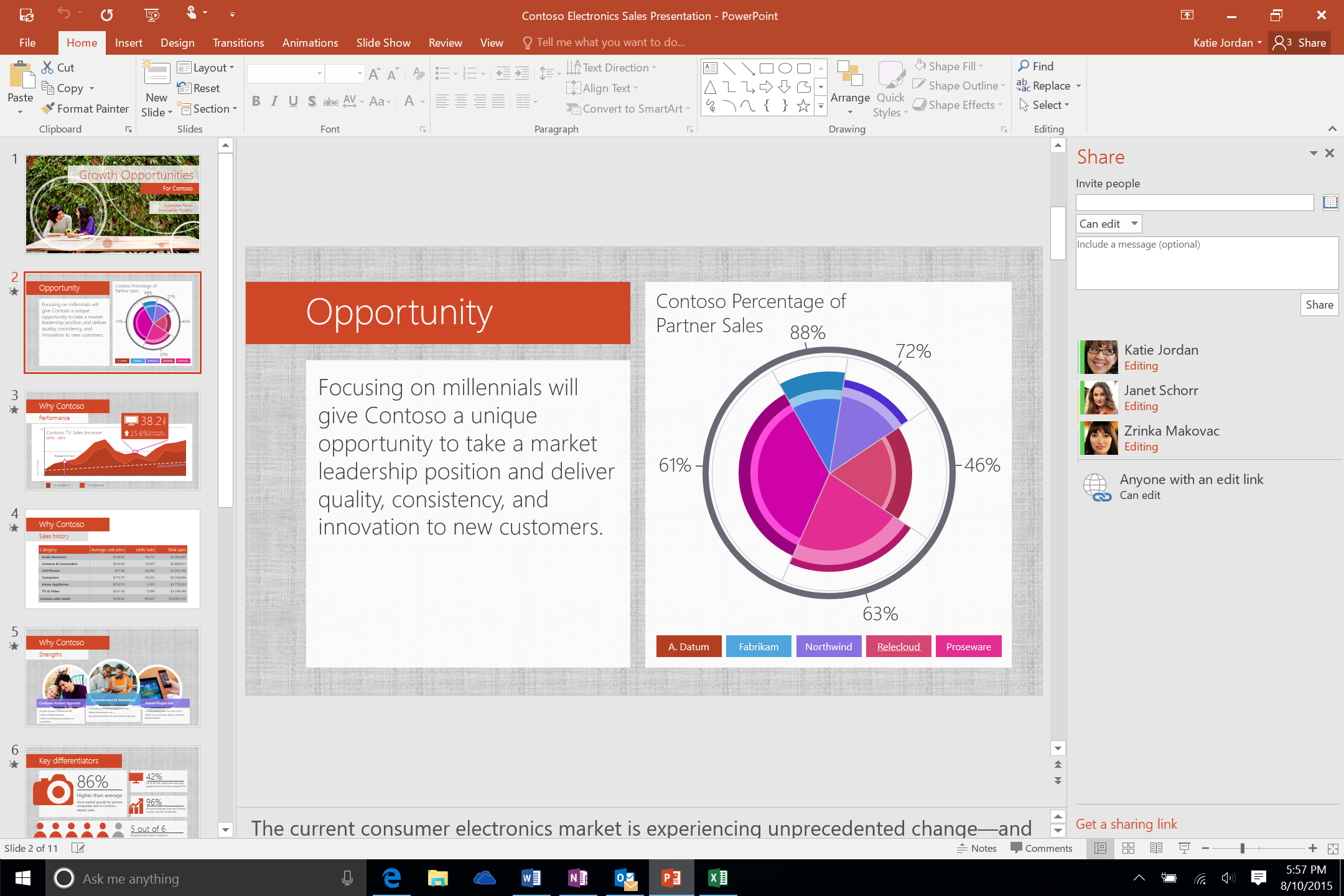 Simplfied file sharing in PowerPoint 2016