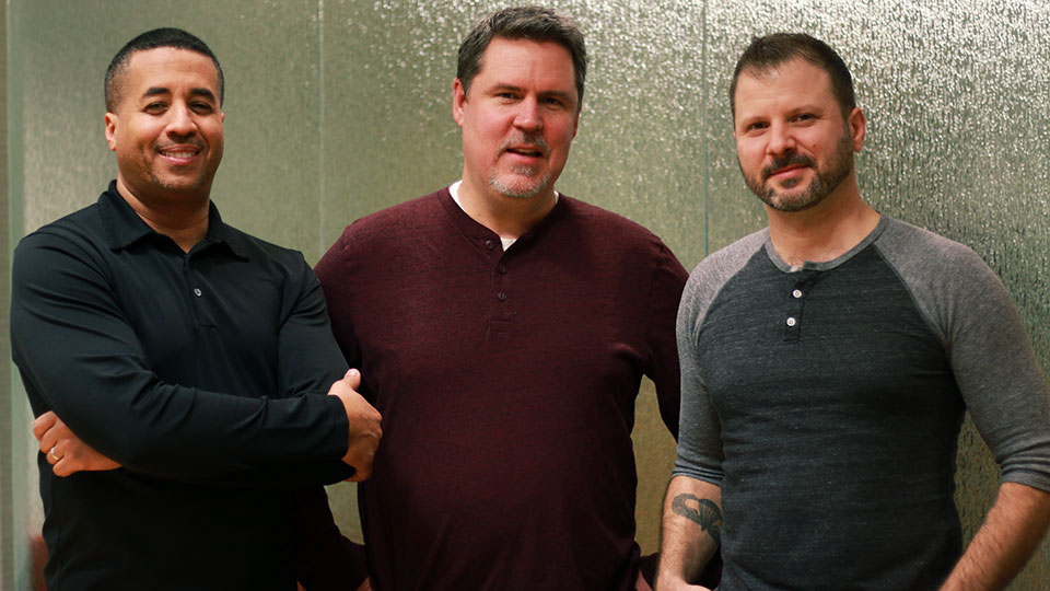 Vipeline co-founders, left to right: Alex Hamilton, Chris Wall and Dave Barker.