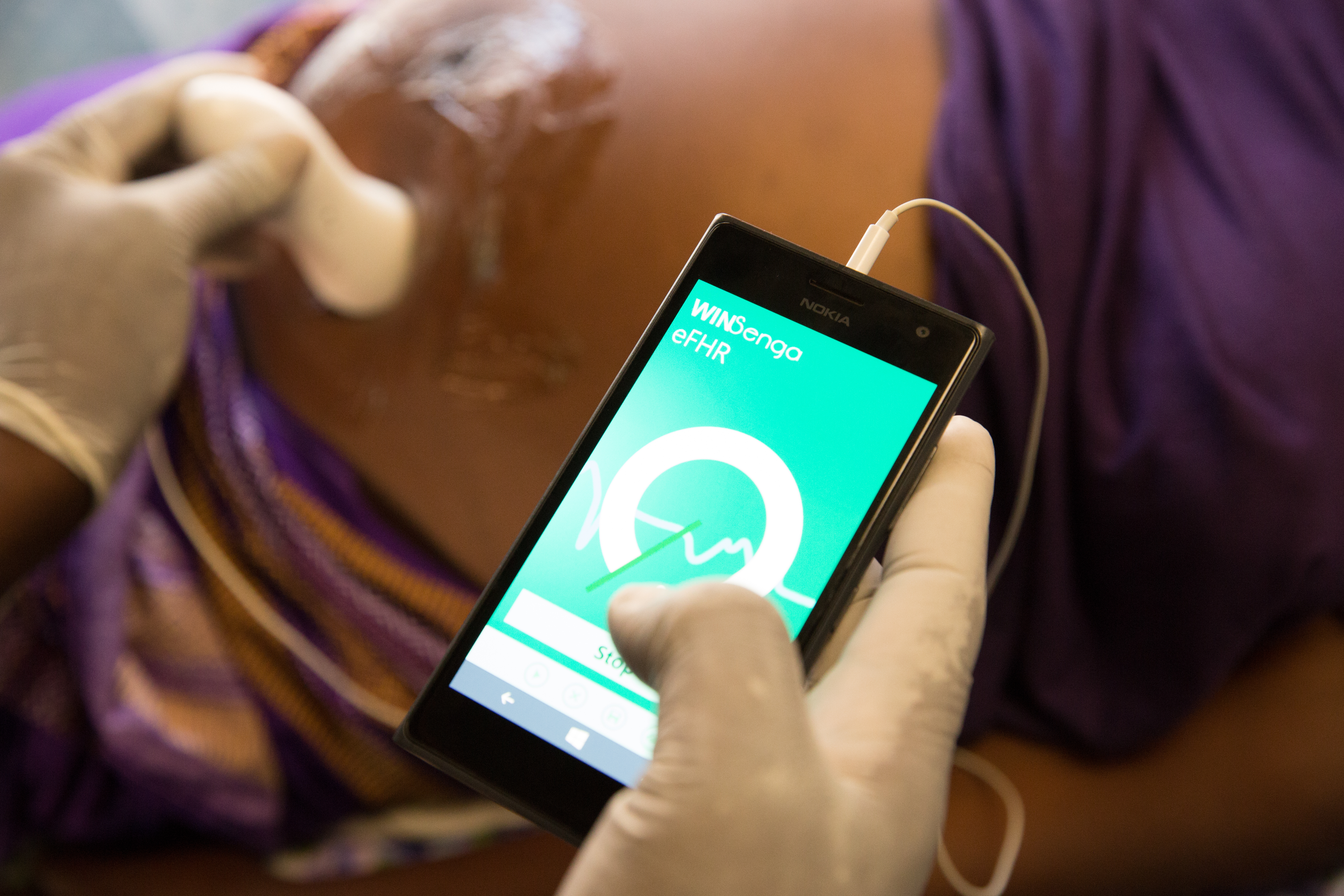 WinSenga is a low-cost, smartphone-based ultrasound alternative that plugs into a mobile phone and is operated using an app.