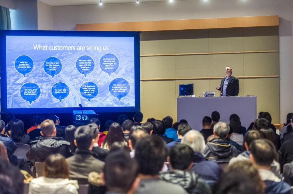 Over 80 training sessions covering a wide range of topics, including mobility, security, data, infrastructure (cloud and hybrid) and communications, were hosted by experts who build and run the Microsoft cloud services for attendees to learn more about specific products and services. 