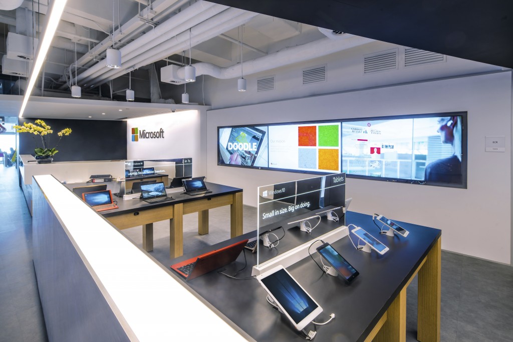 「Microsoft體驗中心」的全新設計，旨在促進與顧客及包括本地初創企業在內的伙伴合作，及展示合作成果。