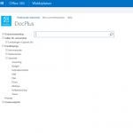 DocPlus webbplatser, sökfunktion i Office 365