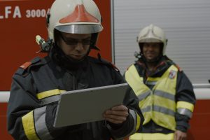 Die Freiwillige Feuerwehr Krems zeigt, wie sie ihren Alltag durch moderne Technologie effizienter gestalten. © Microsoft/Martin Schneider
