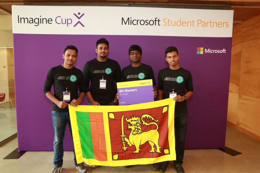 Team Bit Masters of Sri Lanka were first runner ups in the Innovation Category with ‘Amplus’, a low-cost digital signage platform for advertising.