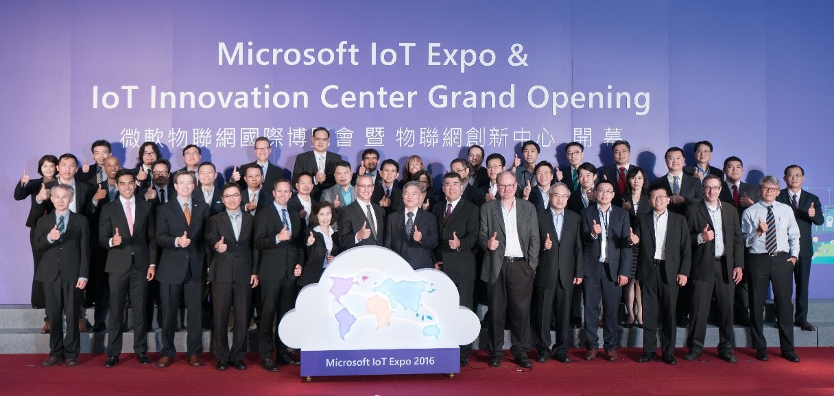 The first Microsoft IoT Expo and IoT Innovation Center in Asia were inaugurated on October 13 in Taiwan