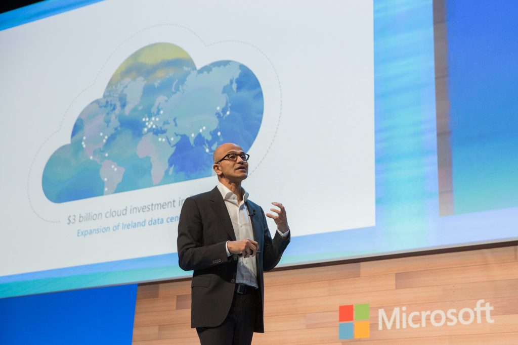 Microsoft CEO Satya Nadella, speaking to 2000 business leaders, developers and entrepreneurs in Dublin, Ireland today, shared new details about cloud investments in Europe, saying the company has more than doubled cloud capacity on the continent in the past year, investing more than USD $3 billion to date. Microsoft also launched a new book, A Cloud for Global Good, that outlines a roadmap for working with policymakers to build a cloud that is trusted, responsible and inclusive. The remarks came at the start of a four-day trip to Europe to meet with leaders in Ireland, France, Germany and the UK.