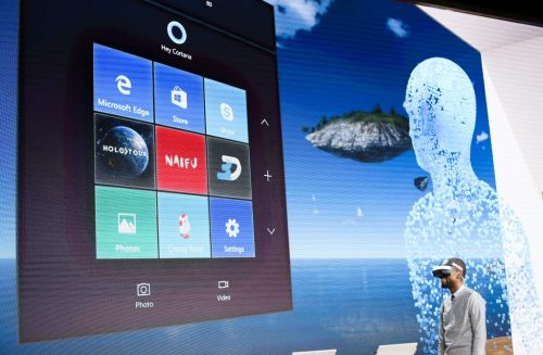 Microsoft將與HP、Lenovo、Dell、Acer和ASUS一起推出第一批搭配Windows 10 Creators Update實現混合實境的VR頭戴式設備。