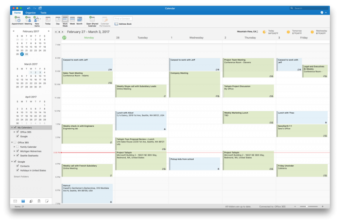 Календарь» и «Контакты» Google теперь поддерживаются в Outlook 2016 для Mac  – Microsoft | Информация для прессы