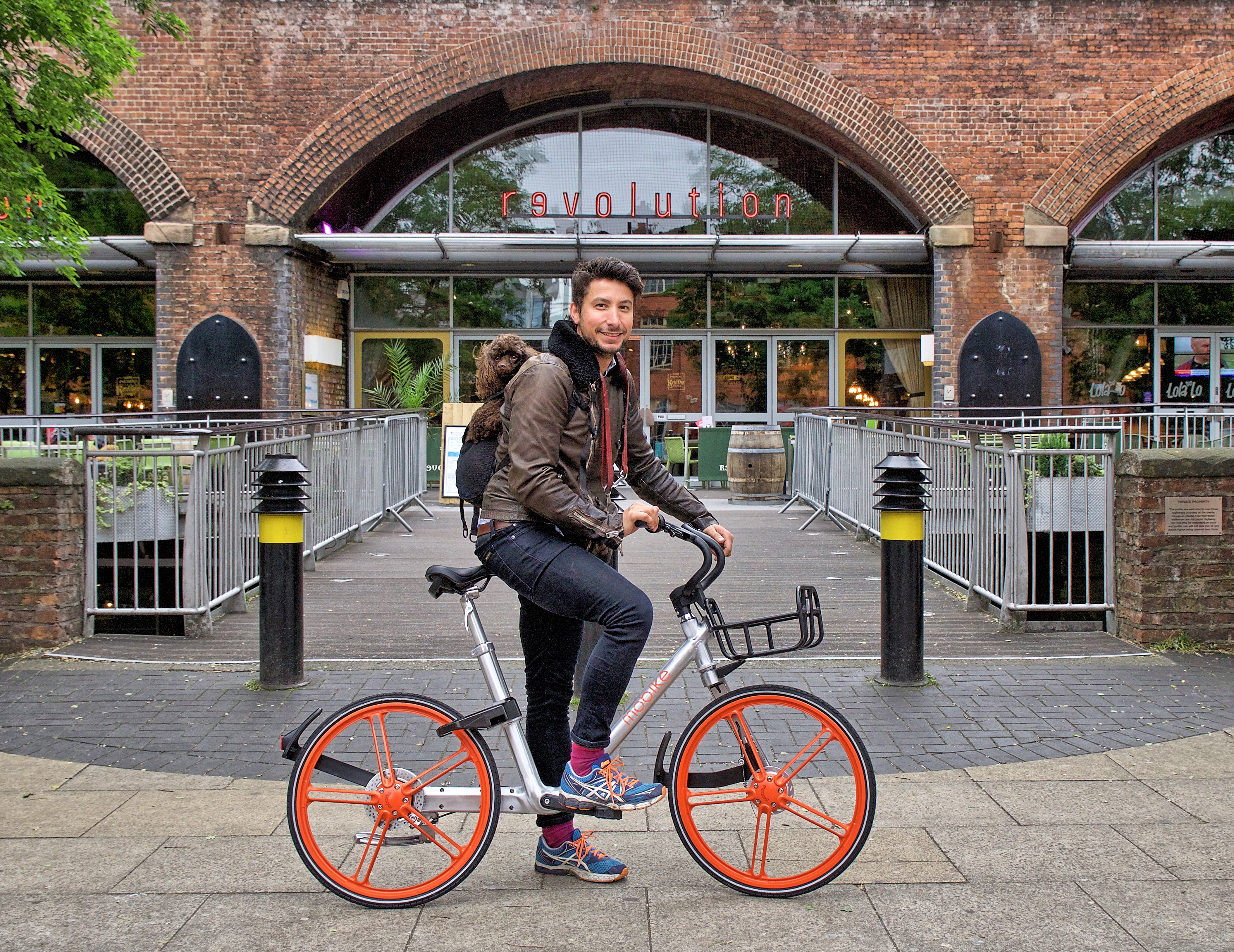 The silver and orange bikes are designed to be maintenance-free and last four years