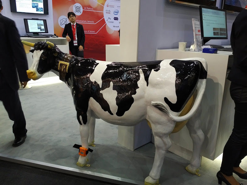 Трекер Fujitsu для коров. 