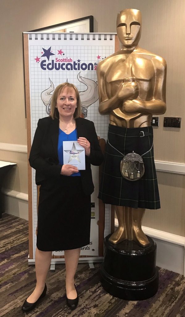 Jacqueline Campbell, who was named the best educator in Scotland