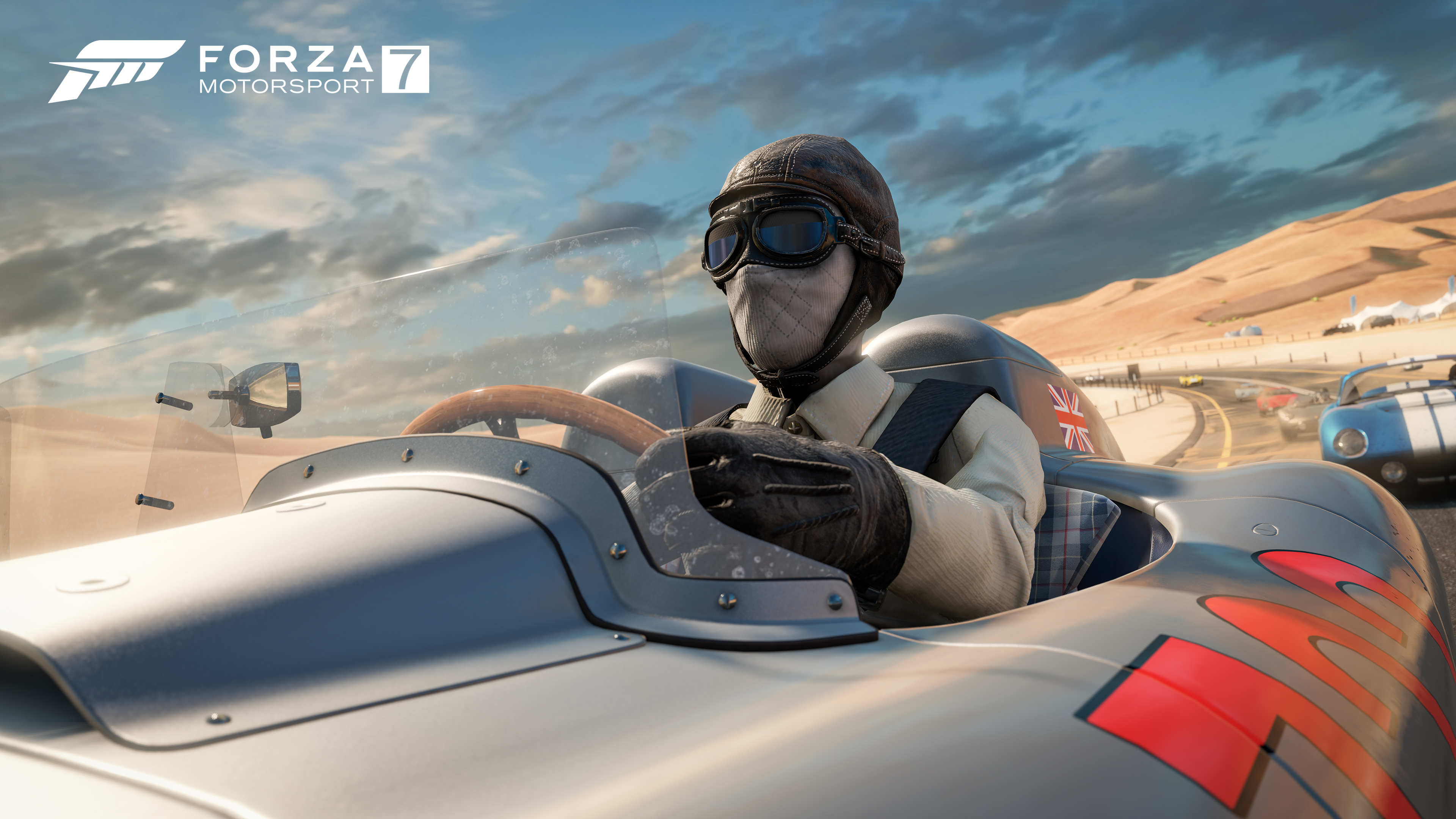 Driver in 1930s racing car from Forza Motorsport 7