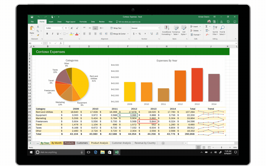Функция соавторства в Excel позволяет увидеть, кто еще редактирует книгу одновременно с вами.