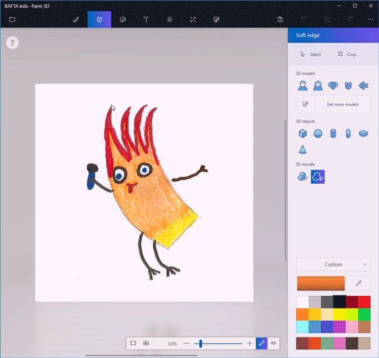 Как вставить картинку в paint 3d