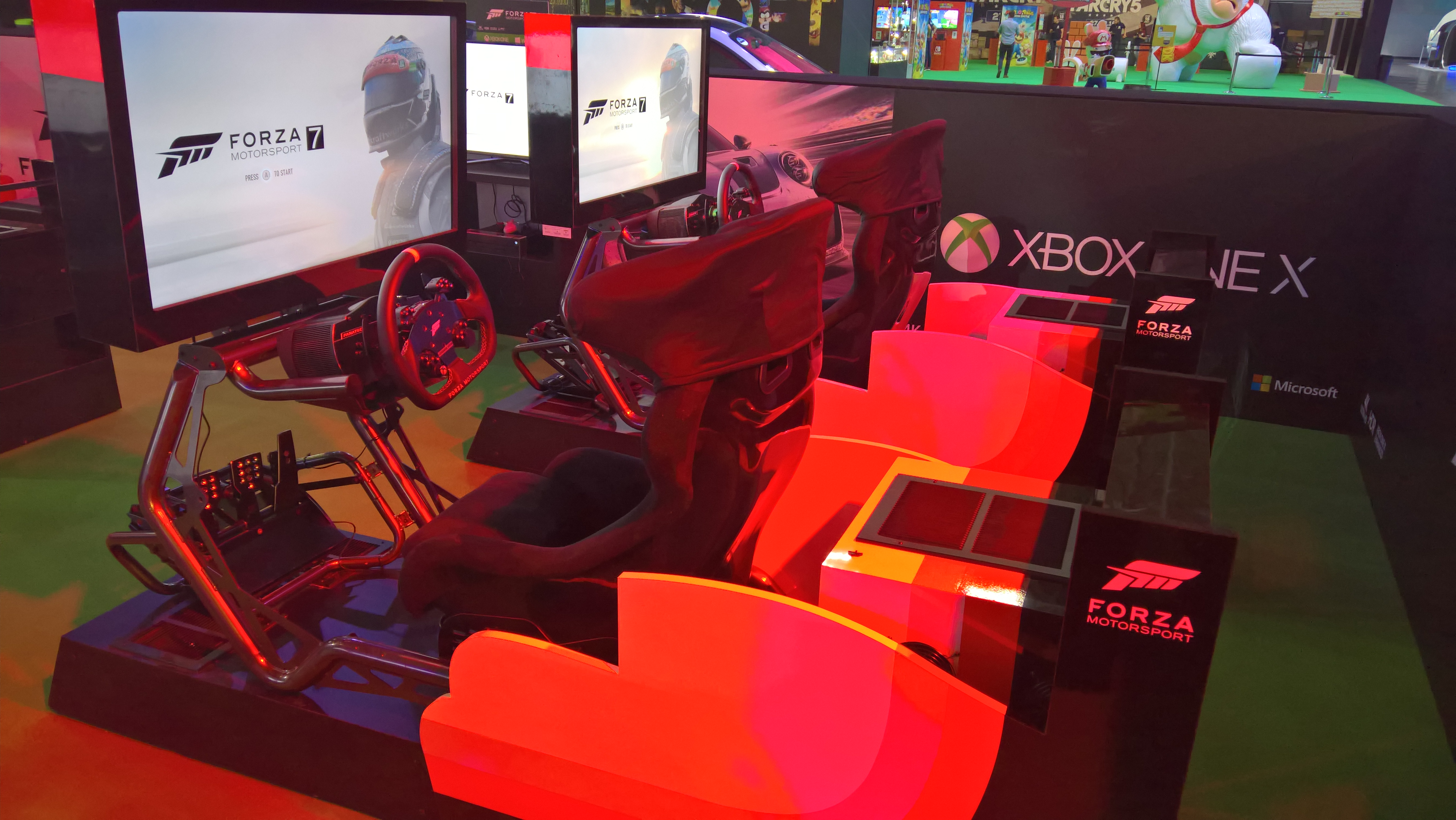 Forza fans could race in special driving rigs