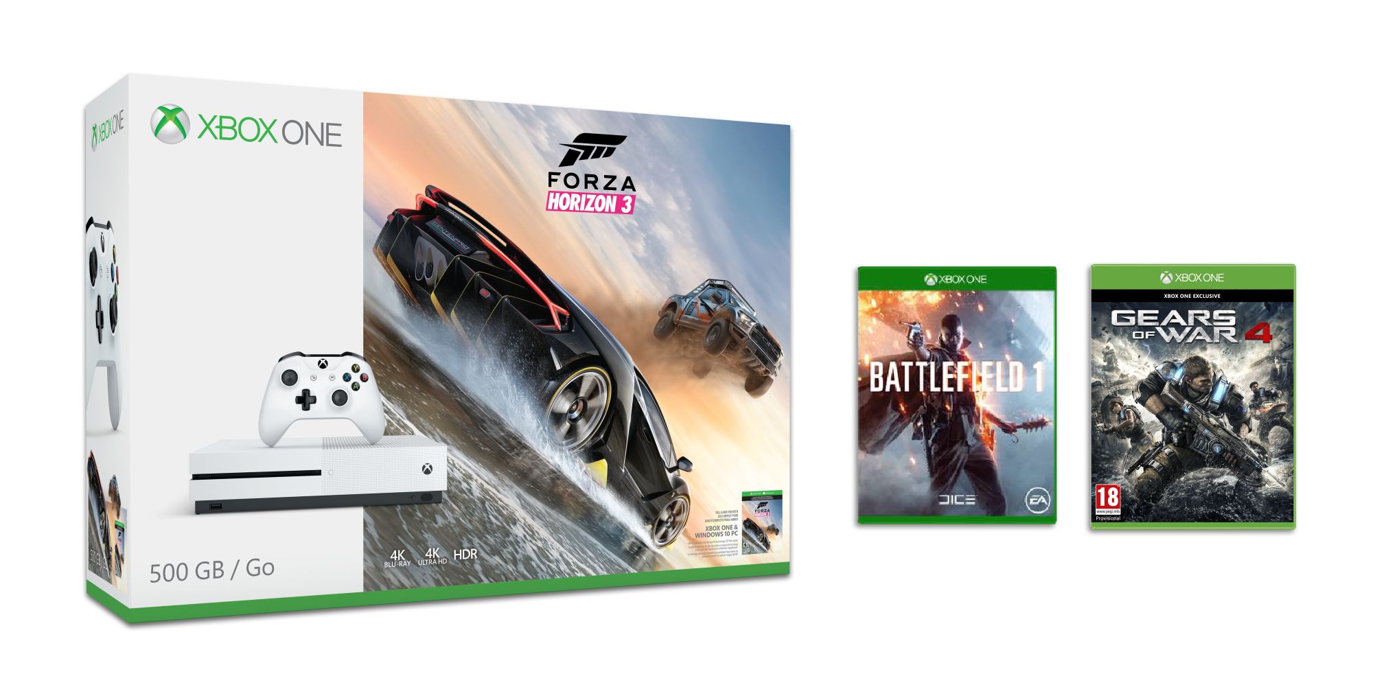 Microsoft announces new Xbox One S Gears of War 4 bundles; pre