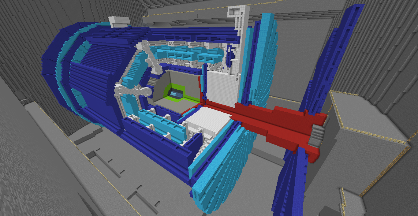 The Large Hadron Collider in Minecraft