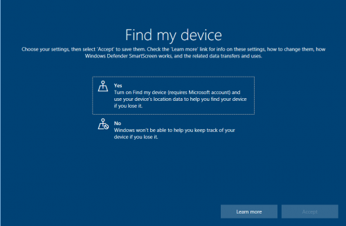 Find my device: Insider erhalten erste Einblicke in neues Windows 10 Datenschutz-Fenster
