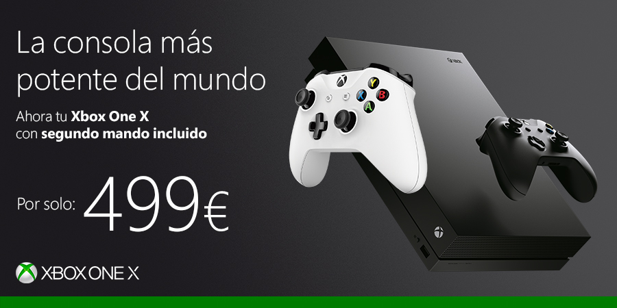 Xbox One X segundo mando por 499€