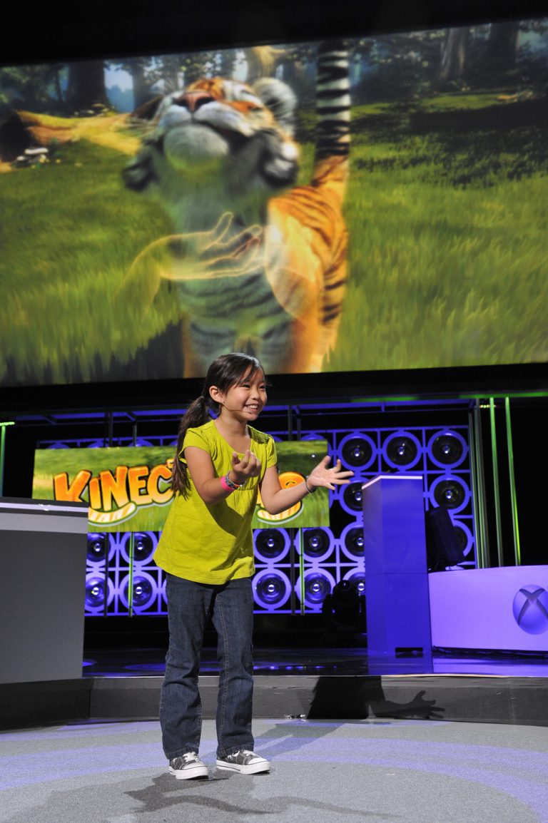 “Kinectimals,” a controller-free experience that allows animal lovers of all ages to get up close and personal with some of the world’s most exotic creatures, is demonstrated at E3 Media Briefing on Monday, June 14, 2010, in Los Angeles.