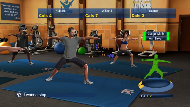A screenshot from The Biggest Loser Ultimate Workout, a new game for XBOX 360.