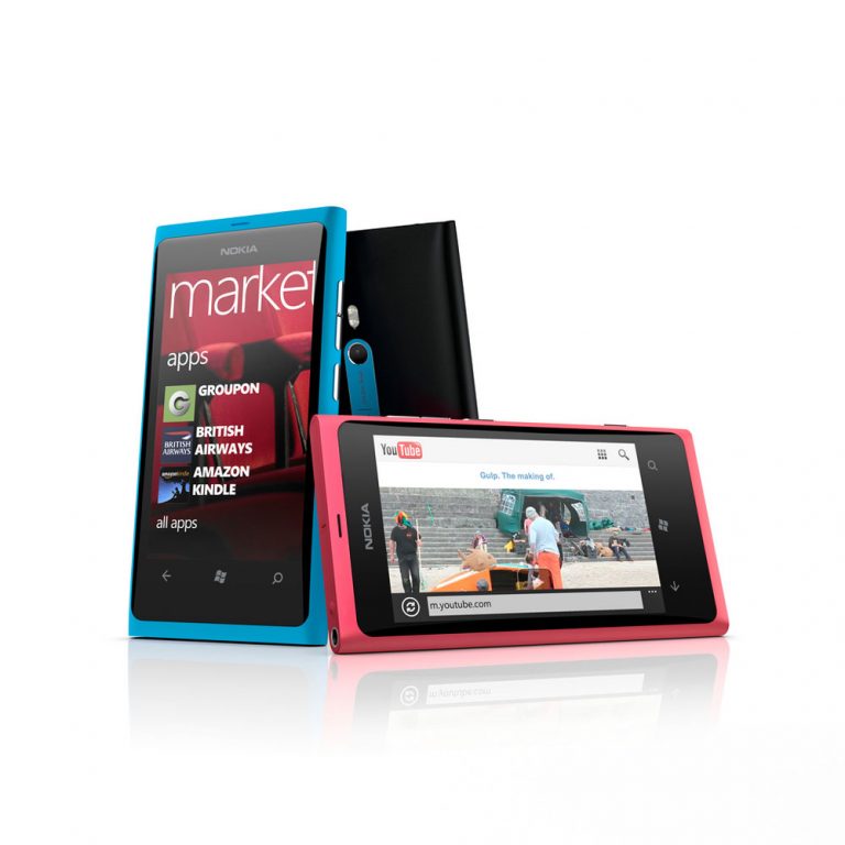 The Nokia Lumia 800 features head-turning design and vivid colors (cyan, magenta and black) powered by Windows Phone for one-touch social network access, easy grouping of contacts, integrated communication threads and Internet Explorer 9.