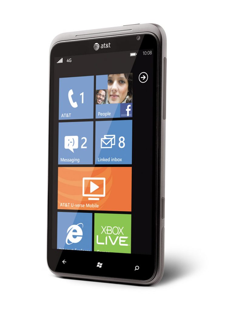 The HTC TITAN from AT&T features the largest screen of any Windows Phone at 4.7 inches. It has an ultra-slim profile, just 9.9 millimeters, and boasts an 8 megapixel camera. The HTC TITAN will be coming soon on AT&T’s 4G network.