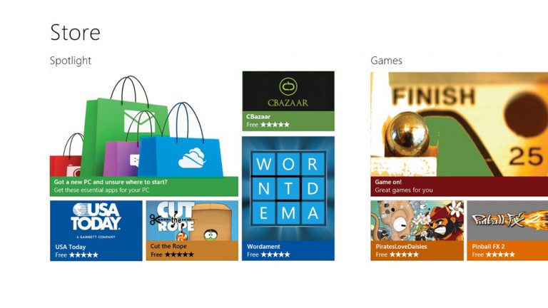 The new Windows Store is designed for discovery — browse and compare thousands of apps, all grouped in easy-to-find categories.