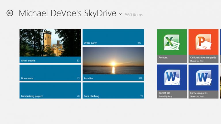 SkyDrive and an Internet connection give you access to practically everything on your PC.