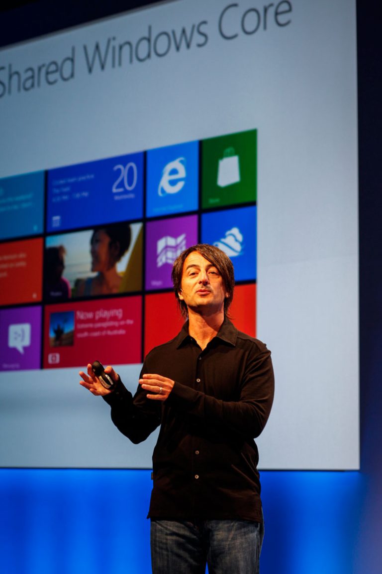 Joe Belfiore, corporate vice president, Windows Phone Program Management, announces that Windows Phone 8 has a shared core with Windows 8.