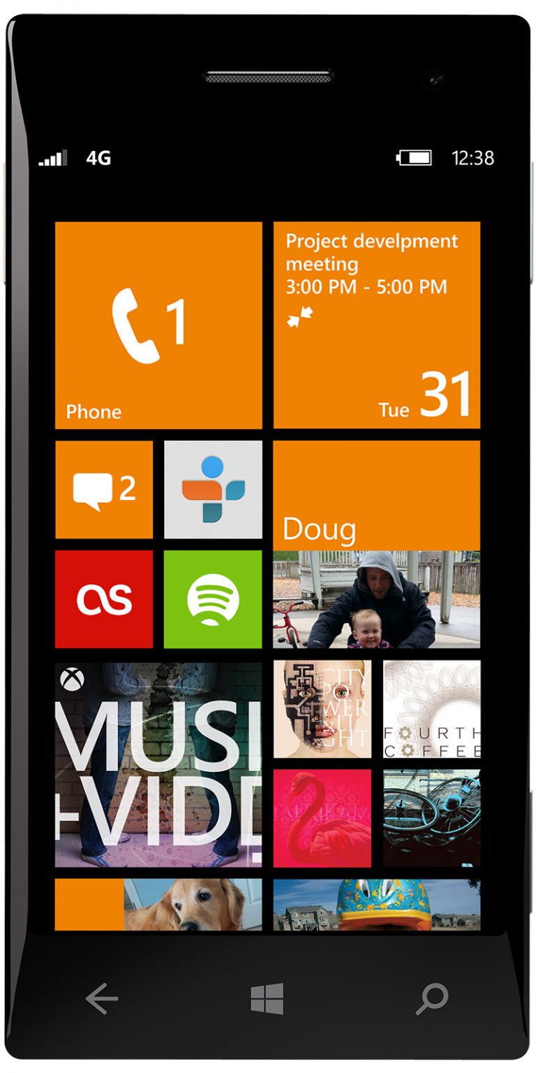 Windows Phone 8 Start screen gets more personal and more flexible with a new palette of theme colors and three sizes of Live Tiles, all of which are under your control.