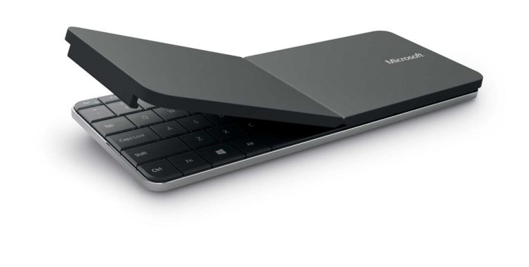 Wedge Mobile Keyboard, bent with cover