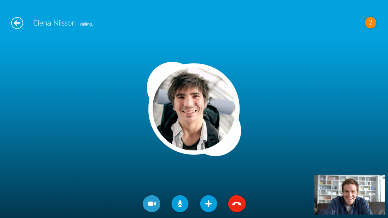 Never miss a call. Skype for Windows 8 notifies you when friends try to reach you, even if you are on another call.