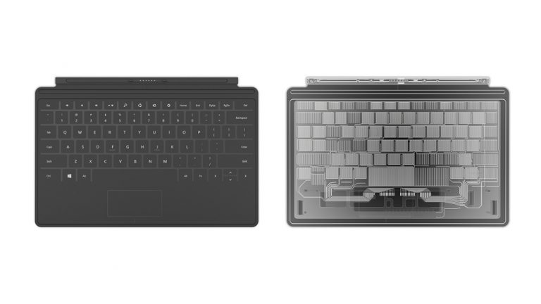 At just 3 mm thick, the Surface Touch Cover keyboard uses new technology created by Microsoft to deliver the kind of typing experience people are used to on traditional keyboards.