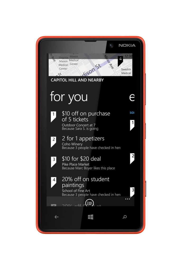 Live like a local with Local Scout on Windows Phone, providing easy access to details on nearby restaurants and bars, places to shop, things to see and do—even events happening in town.
