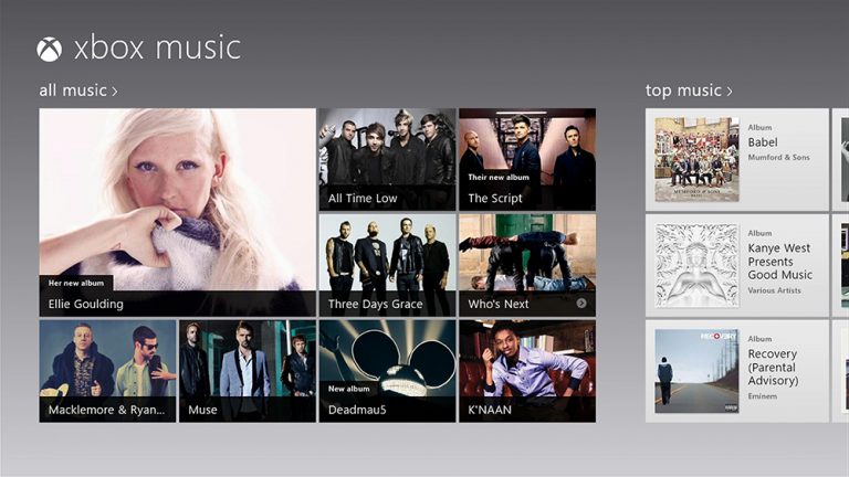 With Xbox Music, users can listen to individual songs or full albums for free on their Windows 8-based tablet or PC.