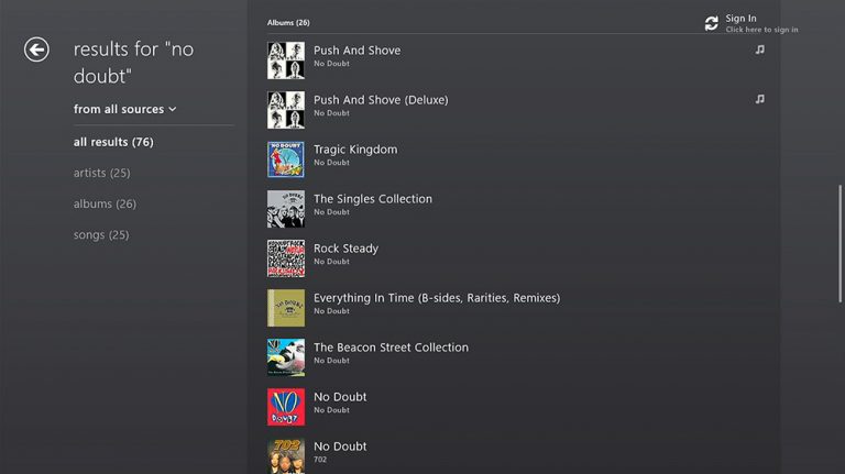 Xbox Music makes music simple by offering immediate and comprehensive discovery across the different types of devices you own, free-streaming music on Windows 8 tablets and PCs, providing the ability to purchase songs and albums, and delivering a compelling music subscription and artist-based radio.