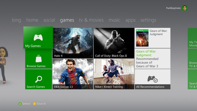 For 10 years, Xbox LIVE has been the go-to destination for online multiplayer gaming, and is still home to some of the biggest blockbuster hits like “Halo 4.” Browse games on the console, discover new games through user-based recommendations, and download your favorite Xbox LIVE Arcade and Games on Demand titles from the comfort of your living room.