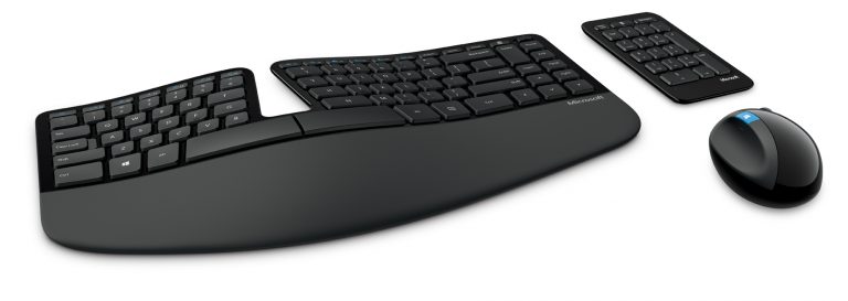 The result of Microsoft’s decades of experience in ergonomics and built on advanced healthy computing principles, the Sculpt Ergonomic Desktop includes a padded palm rest, split keyboard design and domed keyboard to promote long-term computing comfort, in addition to its Windows 8-specific features like the keyboard’s hot keys and the mouse’s Windows button. Its unique design stands out from the bland crowd of other keyboards while retaining all its ergonomic excellence.