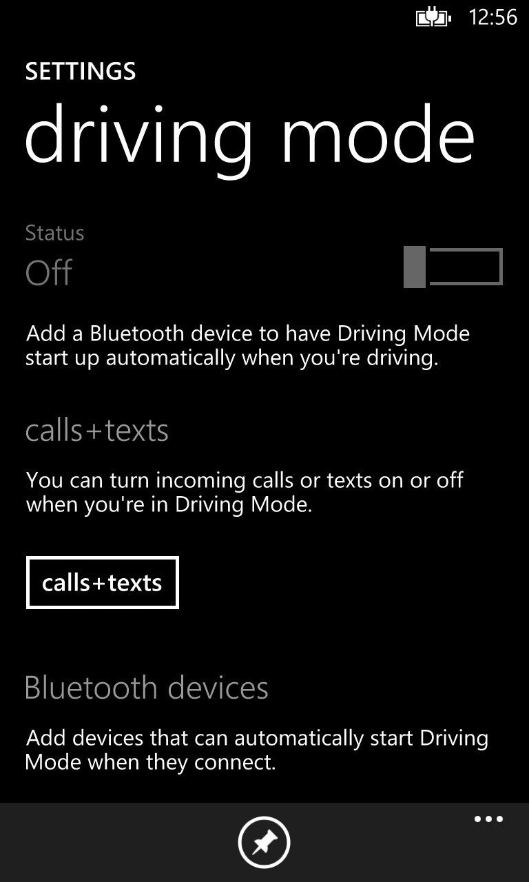 Driving Mode helps you get from point A to point B with fewer distractions. Working with a connected Bluetooth device, Driving Mode is designed to limit notifications on the lock screen—including texts, calls, and quick status alerts—until you’re safely parked.