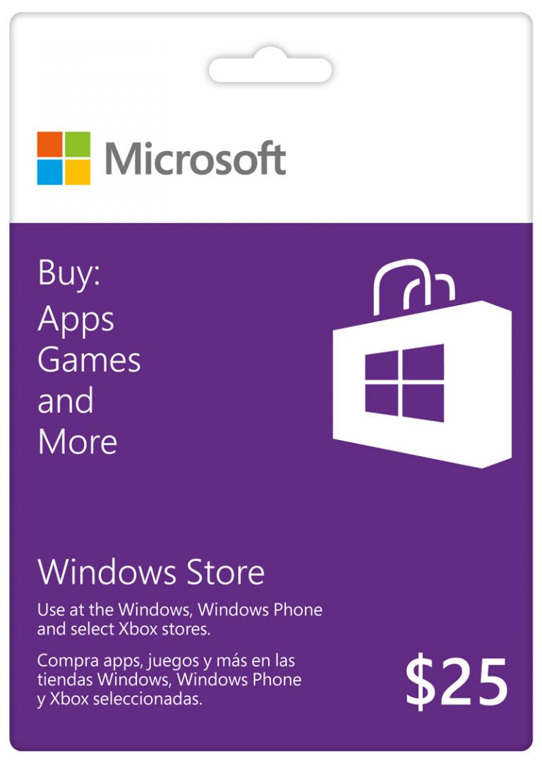 A new Windows Store value gift card system allows people without credit cards to buy apps. You can purchase stored value as a redeemable code from third-party e-commerce sites, or purchase a gift card with a redeemable code from a third-party brick and mortar store. You can also send or give a specified amount of Windows Store credit as a gift to someone else and store redeemed credit with a Microsoft Account for later use.