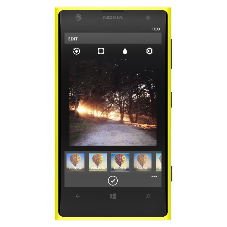 Select a photo from your Windows Phone Photos Hub, choose a filter to transform its look and feel, and post to Instagram (or share to Facebook, Twitter, Tumblr and Foursquare).