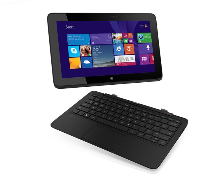 The HP Pro x2 offers the mobility of a tablet when on the go and the versatility of a notebook when in the office. This detachable hybrid tablet features a quiet, fanless design that keeps employees productive with an optional, touch-enabled, 11.6-inch diagonal, HD antiglare LED screen and a full-size keyboard that detaches to create a 2.5-millimeter-thin tablet. The HP Pro x2 410 also proves itself to be a capable business PC with advanced technologies such as Intel Core i3 and i5 processors, Windows 8.1 Pro, a certified TPM for data encryption, a microSD slot, and a long battery life.