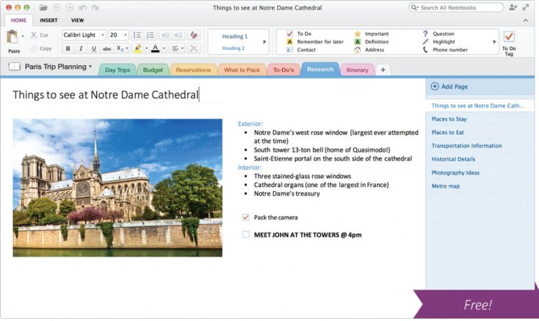 OneNote is now available for free on Mac.