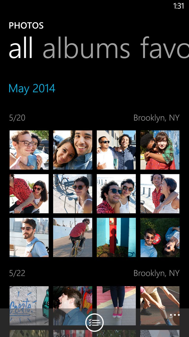 Photos are saved in Collections, making it easy to find your favorite moments by automatically organizing your shots by date, location and activity.