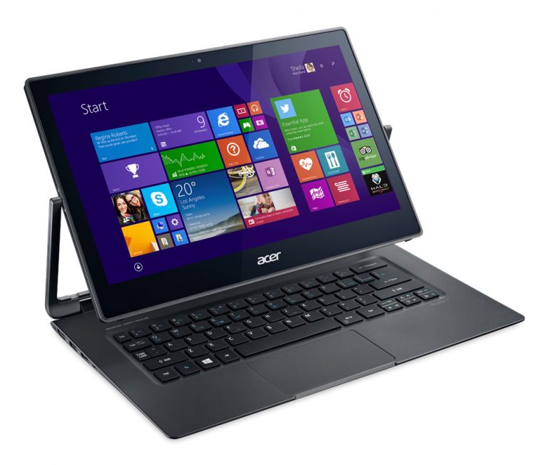 The Acer Aspire R13, announced at IFA 2014 in Berlin, can be used in six different ways: notebook, ezel, stand, pad, tent and display.
