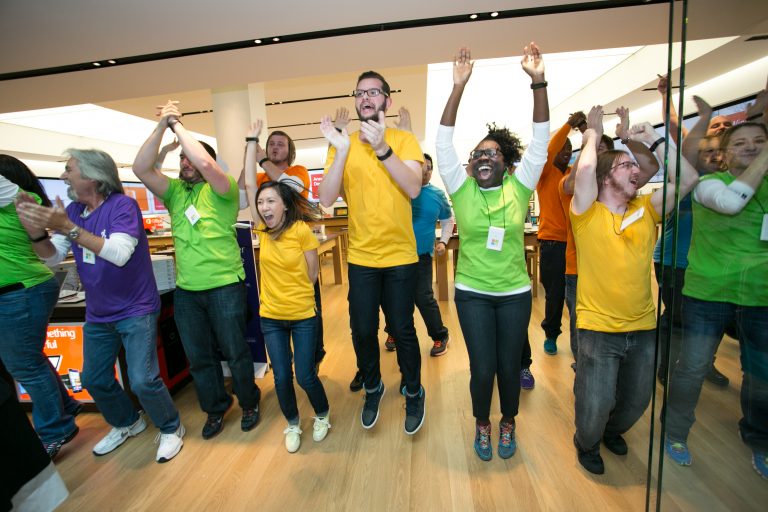Microsoft opened its doors to customers at its newest location, Woodland Hills Mall in Tulsa, Okla., on Thursday, Nov. 20, 2014.