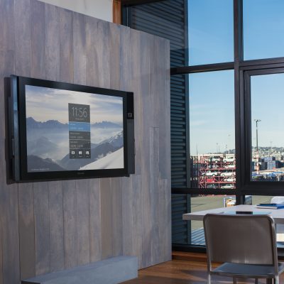 Surface Hub harnesses the power of Windows 10, Skype for Business, Office and universal apps to deliver a new kind of productivity experience optimized for groups.